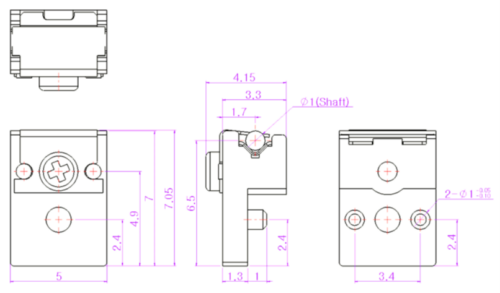 Mobile Part for Piezo Linear Motors with Shaft Ø1.0mm (PZM-S-510M) - Image 2