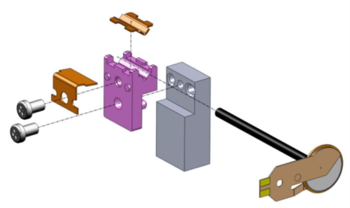 Mobile Part for Piezo Linear Motors with Shaft Ø1.0mm (PZM-S-510M) - Image 3