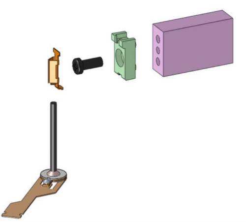 Mobile Part for Piezo Linear Motors with Shaft Ø0.8mm (PZM-S-308S) - Image 3